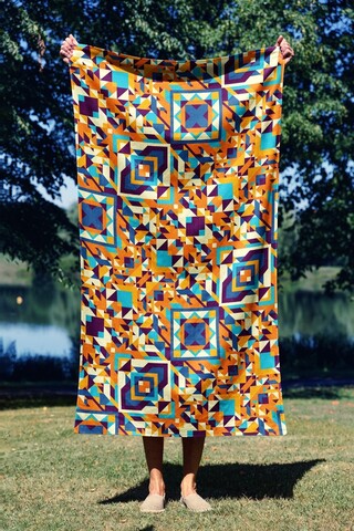 Prosop de plaja, Astacura, Rug 70, 70x130 cm, 70% poliester/30% poliamida, Multicolor