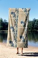 Prosop de plaja, Astacura, The Great Wave 70, 70x130 cm, 70% poliester/30% poliamida, Multicolor