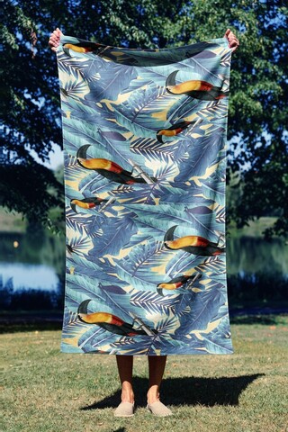 Prosop de plaja, Astacura, Tropic 70, 70x130 cm, 70% poliester/30% poliamida, Multicolor