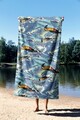 Prosop de plaja, Astacura, Tropic 70, 70x130 cm, 70% poliester/30% poliamida, Multicolor