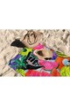 Prosop de plaja, Astacura, Tropical Vibes 70, 70x130 cm, 70% poliester/30% poliamida, Multicolor