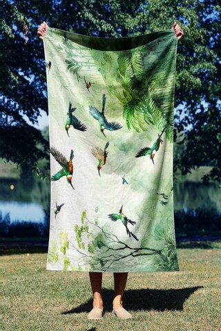 Prosop de plaja, Astacura, Water Color Jungle 70, 70x130 cm, 70% poliester/30% poliamida, Multicolor