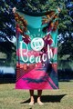 Prosop de plaja, Astacura, Beachfun 90, 90x150 cm, 70% poliester/30% poliamida, Multicolor