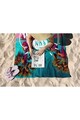 Prosop de plaja, Astacura, Beachfun 90, 90x150 cm, 70% poliester/30% poliamida, Multicolor