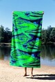 Prosop de plaja, Astacura, Esotic Aura 90, 90x150 cm, 70% poliester/30% poliamida, Multicolor