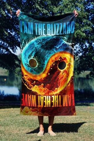 Prosop de plaja, Astacura, Heat Blizzard 90, 90x150 cm, 70% poliester/30% poliamida, Multicolor