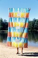 Prosop de plaja, Astacura, Heat Blizzard 90, 90x150 cm, 70% poliester/30% poliamida, Multicolor