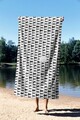Prosop de plaja, Astacura, Keep Moving Faster 90, 90x150 cm, 70% poliester/30% poliamida, Multicolor