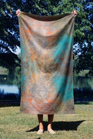Prosop de plaja, Astacura, Pasa Da Rust 90, 90x150 cm, 70% poliester/30% poliamida, Multicolor