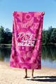 Prosop de plaja, Astacura, Pink is The New Black 90, 90x150 cm, 70% poliester/30% poliamida, Multicolor