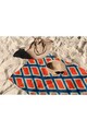 Prosop de plaja, Astacura, Red Boxes 90, 90x150 cm, 70% poliester/30% poliamida, Multicolor