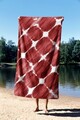 Prosop de plaja, Astacura, Red Muscle 90, 90x150 cm, 70% poliester/30% poliamida, Multicolor