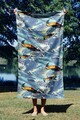 Prosop de plaja, Astacura, Tropic 90, 90x150 cm, 70% poliester/30% poliamida, Multicolor