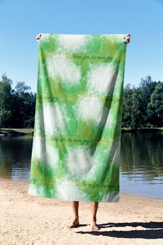 Prosop de plaja, Astacura, Yoga Harmony 90, 90x150 cm, 70% poliester/30% poliamida, Multicolor