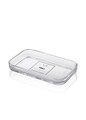 Tava pentru servire, Mia, Sbn0023, 23.3x13x3.2 cm, Sticla, Transparent