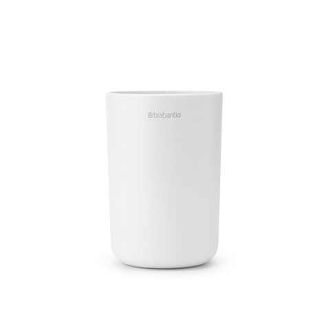 Suport periute si pasta de dinti, Brabantia, White, 7.6x7.6x11 cm, polipropilena, alb