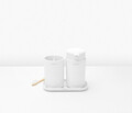 Set accesorii pentru baie 3 piese, Brabantia, White, polipropilena, alb