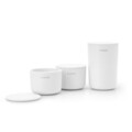 Set 3 recipiente de baie, Brabantia, White, polipropilena, alb