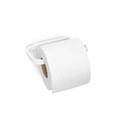 Suport hartie igienica, Brabantia, MindSet, 14x8.6x4.2 cm, otel, Alb