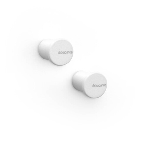 Set 2 agatatori pentru prosoape, Brabantia, MindSet, aluminiu, Alb