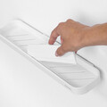 Suport accesorii dus + racleta, Brabantia, MindSet, 42.1x9x7.3 cm, aluminiu, alb