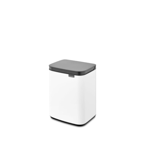 Cos de gunoi, Brabantia, Bo Small, 4 L, 17.2x20x27.2 cm, otel, alb