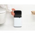 Cos de gunoi, Brabantia, Bo Small, 4 L, 17.2x20x27.2 cm, otel, alb
