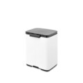 Cos de gunoi, Brabantia, Bo Small, 7 L, 20.7x24.2x31.7 cm, otel, alb