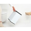 Cos de gunoi, Brabantia, Bo Small, 12 L, 23x29.5x37.5 cm, otel, alb