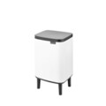 Cos de gunoi, Brabantia, Bo Small, 7 L, 20.7x24.2x40 cm, otel, alb