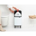 Cos de gunoi, Brabantia, Bo Small, 7 L, 20.7x24.2x40 cm, otel, alb
