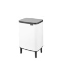 Cos de gunoi, Brabantia, Bo Small, 12 L, 23x29.5x45.5 cm, otel, alb