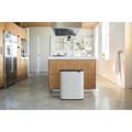 Cos de gunoi cu soft touch, Brabantia, Bo Touch, 60 L, 31.2x54.5x65.6 cm, otel, alb