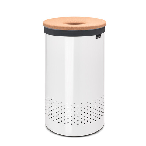 Cos de rufe, Brabantia, White Cork, 60 L, 38x38x63.5 cm, otel/pluta, alb
