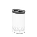 Cos de rufe, Brabantia, White Selector, 55 L, 29x45x63 cm, otel, alb