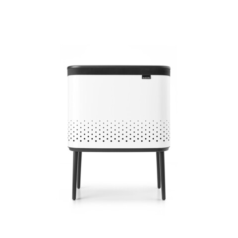 Cos de rufe, Brabantia, White, 60 L, 32x54x67 cm, polipropilena/otel, alb