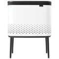 Cos de rufe, Brabantia, White, 60 L, 32x54x67 cm, polipropilena/otel, alb