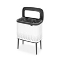 Cos de rufe, Brabantia, White, 60 L, 32x54x67 cm, polipropilena/otel, alb