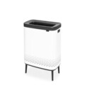 Cos de rufe, Brabantia, White, 2x45 L, 32x54x79 cm, polipropilena/otel, alb