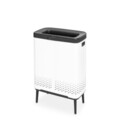Cos de rufe, Brabantia, White, 2x45 L, 32x54x79 cm, polipropilena/otel, alb