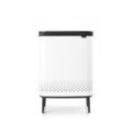 Cos de rufe, Brabantia, White, 2x45 L, 32x54x79 cm, polipropilena/otel, alb