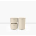 Set 3 recipiente de baie, Brabantia, Soft Beige, polipropilena, bej