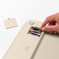 Cantar digital pentru baie, Brabantia, Soft Beige, 30x30x2.4 cm, max 180 kg, sticla, bej