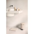Cantar digital pentru baie, Brabantia, Soft Beige, 30x30x2.4 cm, max 180 kg, sticla, bej