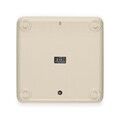 Cantar digital pentru baie, Brabantia, Soft Beige, 30x30x4.3 cm, fara baterii, polipropilena/sticla, bej
