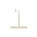 Racleta pentru dus, Brabantia, Soft Beige, 24x26 cm, polipropilena/sillicon, bej
