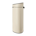 Cos de gunoi cu soft touch, Brabantia, Touch New, 40 L, 30.2x43.5x72.7 cm, otel, bej
