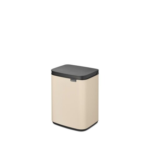 Cos de rufe, Brabantia, Bo Small, 4 L, 17.2x20x27.2 cm, otel, bej