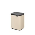 Cos de rufe, Brabantia, Bo Small, 7 L, 20.7x24.2x31.7 cm, otel, bej