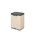 Cos de rufe, Brabantia, Bo Small, 7 L, 20.7x24.2x31.7 cm, otel, bej
